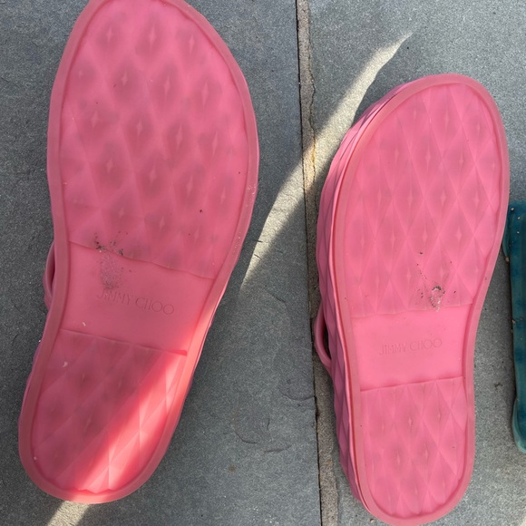 Size 11 pink Jimmy Choo thong slides. Barely worn. - Picture 3 of 6